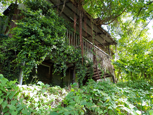 長崎にあるロシア領、今はバラック廃墟