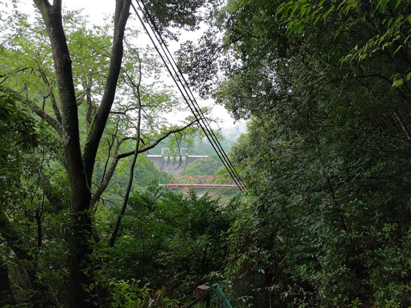 十津川村の二村小学校跡、手作りの廃トンネル