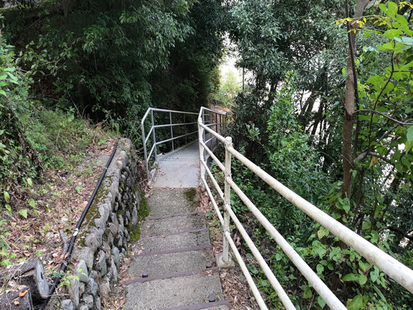 十津川村の廃集落に通じる鹿淵吊り橋