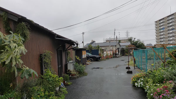 大阪の遠里小野にある不法占拠部落と白蛇祠