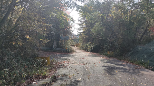 名阪国道の旧針インターチェンジ跡