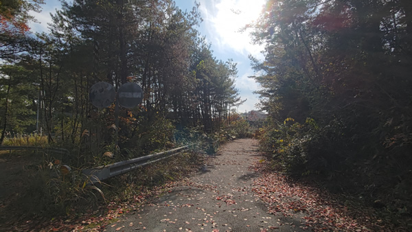 名阪国道の旧針インターチェンジ跡