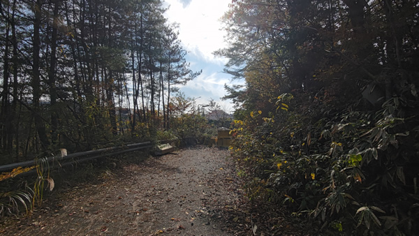 名阪国道の旧針インターチェンジ跡