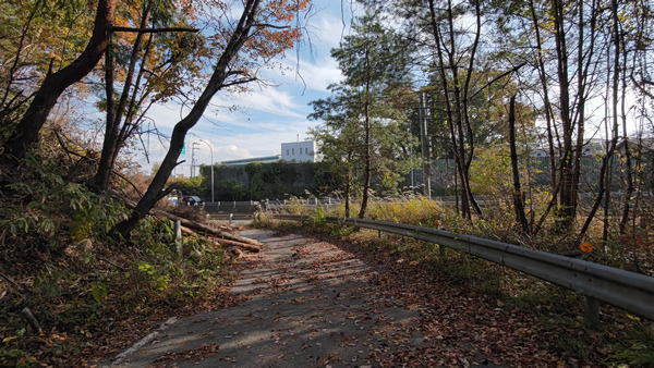名阪国道の旧針インターチェンジ跡
