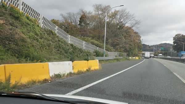 名阪国道の旧針インターチェンジ跡