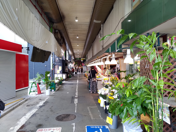 2回の大火災で商店街の半分が焼失した旦過市場